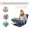 Adjustable Floor Chair With 180 Degree Recline Ergonomic Metal Frame